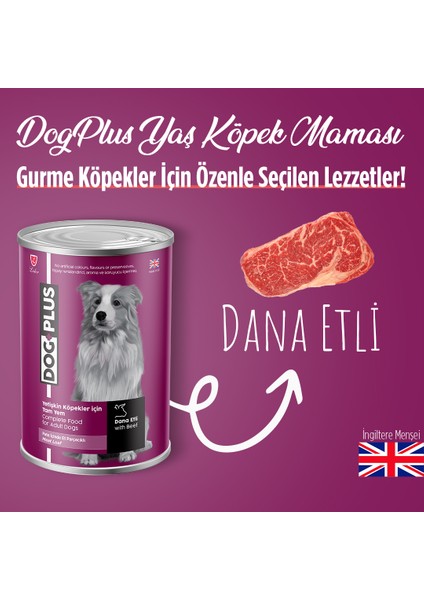 Pate Dana Etli Yetişkin Köpek Konserve Yaş Mama 395 Gr x 12 Adet fiyatları