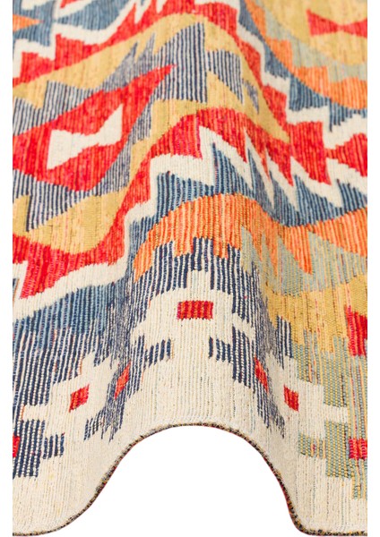 Nomad Nmd 09 Çok Renkli - Çift Taraflı Yıkanabilir Kilim | Otantik Kilim modelleri