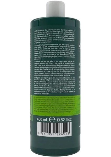 C Vitaminli Bambulu ve Yeşil Çaylı Yüz Temizleme Toniği 400 ml fırsatları