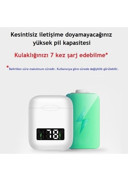 I99 Tws Bluetooth Digital Kablosuz Şarj Özellikli Kulaklık
