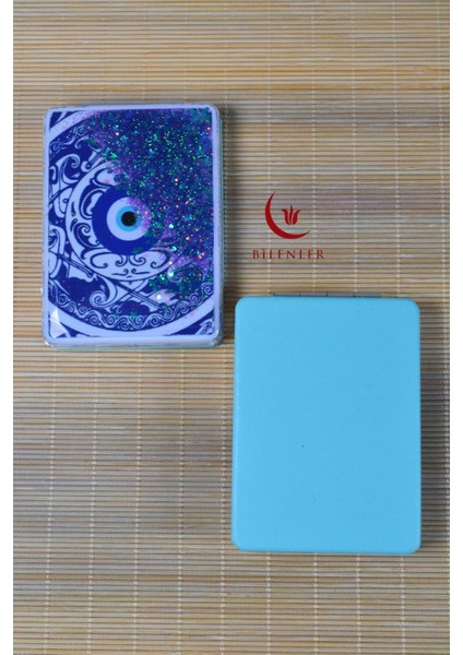 Cep Çanta Aynası,makyaj Aynası Etnik Desenli Yuvarlak 7X7CM modelleri