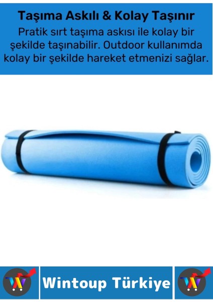 Taşıma Askılı Konforlu Su Geçirmez Kaymaz Pilates Aerobik Fitness Çadır Zemin Yer Minderi Kamp Matı fiyatları