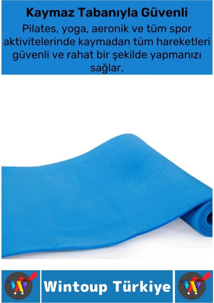 Taşıma Askılı Konforlu Su Geçirmez Kaymaz Pilates Aerobik Fitness Çadır Zemin Yer Minderi Kamp Matı fırsatları