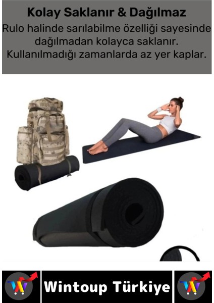 Taşıma Askılı Konforlu Su Geçirmez Kaymaz Pilates Aerobik Fitness Çadır Zemin Yer Minderi Kamp Matı fiyatları
