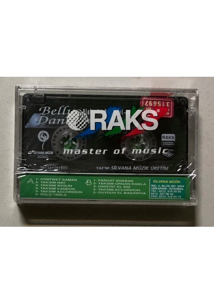 Belly Dance Alaturka Oriental Enstrumantal 4 Kaset (Jelatinli Sıfır Orijnal Dönem Baskı Kaset) fiyatları