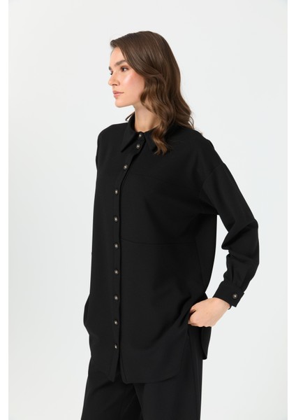 Relaxed Fit Pantolonlu Takım Siyah modelleri