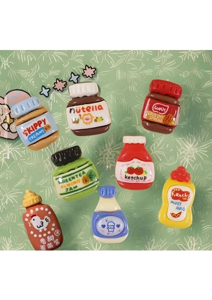12 Parça Sevimli Sos Magnet Set, Telefon Kılıfı Süslemeleri, Beyaz Tahta Dolap ve Bulaşık Makinesi Mıknatısları, Mutfak & Ofis Dekorasyonu fiyatları