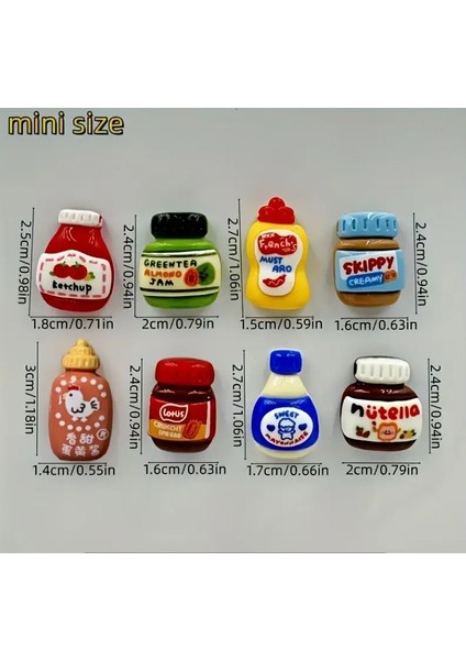 12 Parça Sevimli Sos Magnet Set, Telefon Kılıfı Süslemeleri, Beyaz Tahta Dolap ve Bulaşık Makinesi Mıknatısları, Mutfak & Ofis Dekorasyonu modelleri