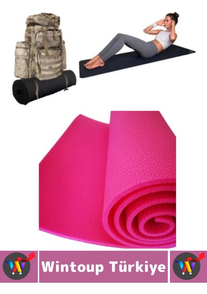 Taşıma Askılı Konforlu Su Geçirmez Kaymaz Pilates Aerobik Fitness Çadır Zemin Yer Minderi Kamp Matı fırsatları