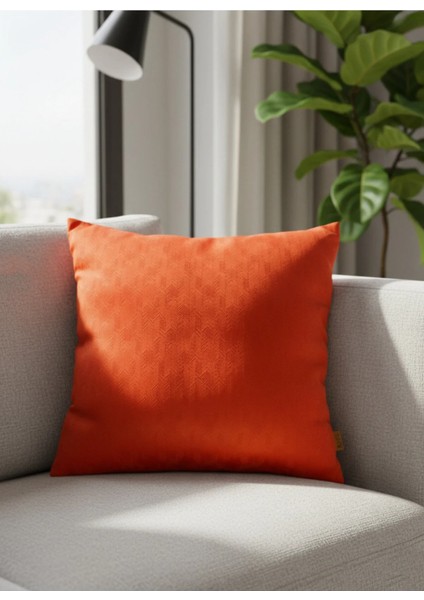 Solaris 50 x 50 cm Dekoratif Kırlent Kılıfı – Modern Tasarım Turuncu Yastık Kılıfı fiyatları