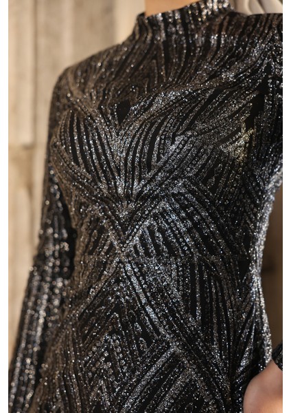 Gala Parıltılı Şık Tesettür Abiye fiyatları