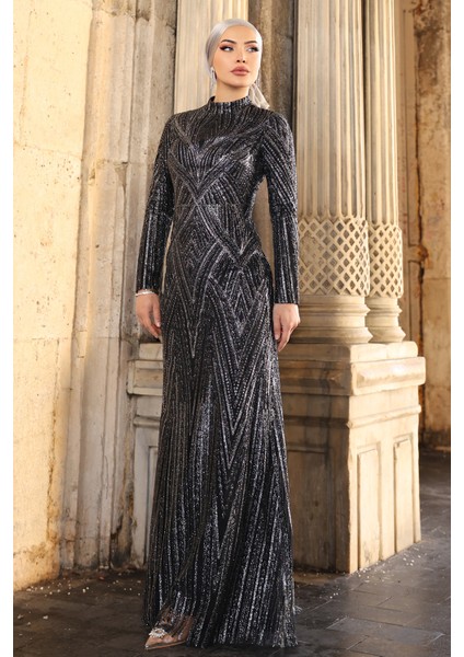 Gala Parıltılı Şık Tesettür Abiye fırsatları