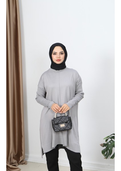 Kolları Fitilli Merserize Tunik modelleri