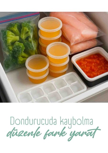 25 Adet 120 cc Kapaklı Sızdırmaz Sos Kabı,et Suyu, Tavuk Suyu,bulyonluk,derin Dondurucuya Girer modelleri