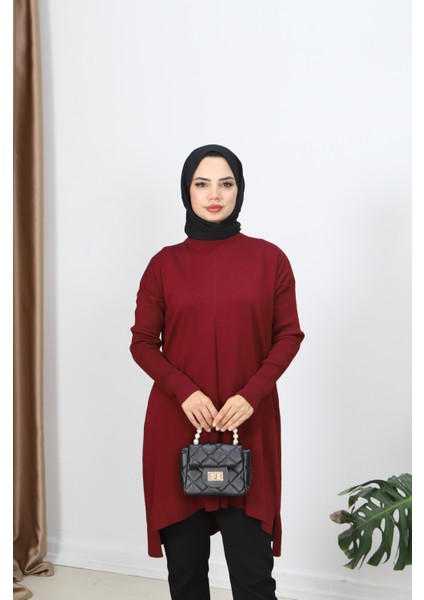Kolları Fitilli Merserize Tunik modelleri