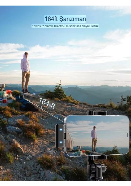Universal 600mAh Kablosuz Çiftli Yaka Mikrofonu | Type-C & Lightning Alıcılı iPhone Android Uyumlu fırsatları