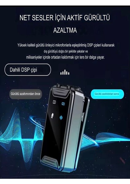 Universal 600mAh Kablosuz Çiftli Yaka Mikrofonu | Type-C & Lightning Alıcılı iPhone Android Uyumlu fiyatları