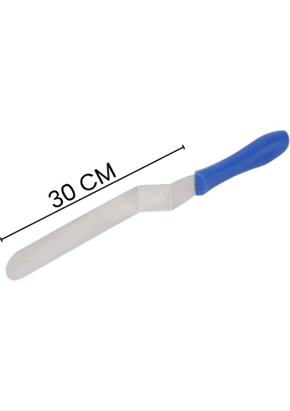 Mavi Saplı Eğik Sıvama Paleti 30 cm / Yüksek Kaliteli