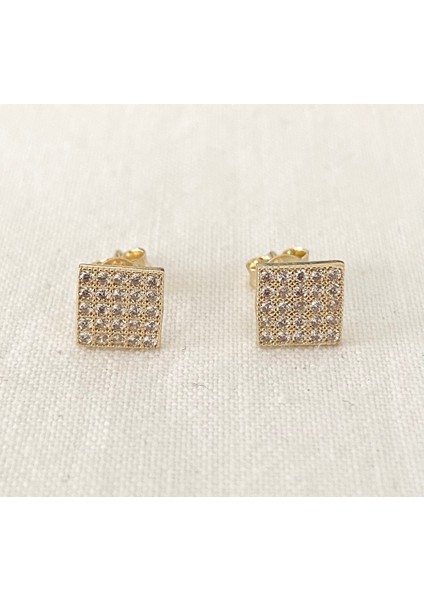 Kare Taşlı Altın Küpe fırsatları