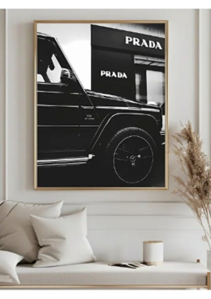 (Çerçevesiz) Siyah Beyaz Lüks Poster Moda Posteri, Ev Dekorasyonu, Oturma Odası Dekoru indirimleri