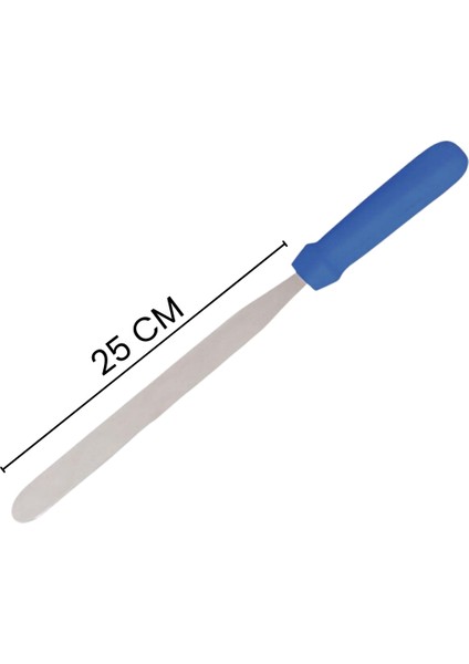 Mavi Saplı Düz Sıvama Paleti 25 cm / Yüksek Kalite