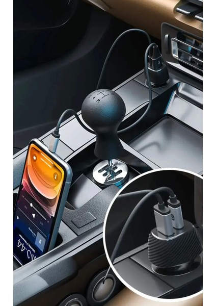 Samsung Galaxy S22 / S23 / S24 Ultra Uyumlu USB + Pd Hızlı Araç Şarj Başlığı modelleri