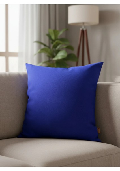 Deep Sapphire 50X50 Kırlent Kılıfı – Düz Renk, Modern Dekoratif Yastık Kılıfı