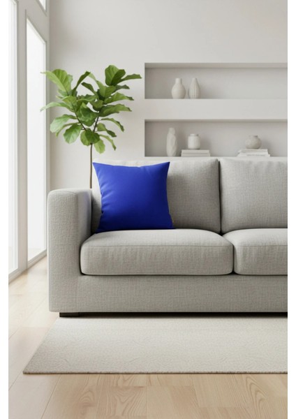 Deep Sapphire 50X50 Kırlent Kılıfı – Düz Renk, Modern Dekoratif Yastık Kılıfı fiyatları