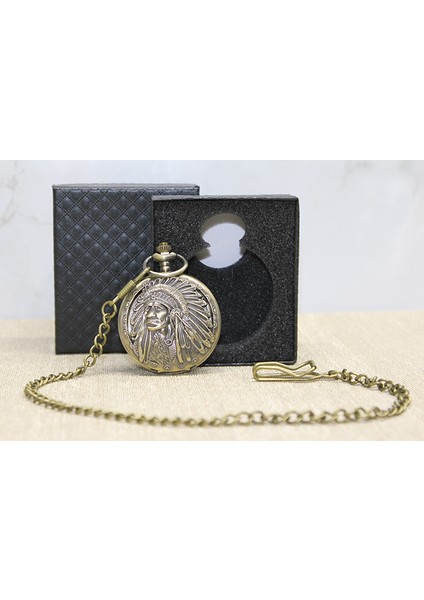 Kutulu Kızılderili Köstekli Saat