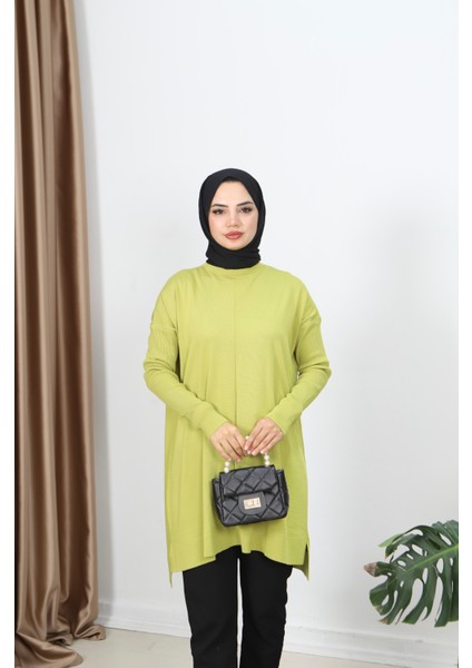 Kolları Fitilli Merserize Tunik modelleri