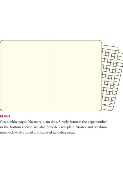 Notebook Medium A5 Hardcover 251 Pages Plain Emerald modelleri