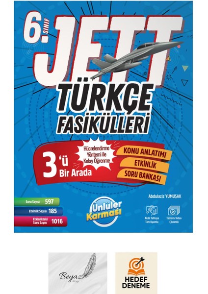 6.sınıf Jett Türkçe Fasikülleri Hedef Deneme