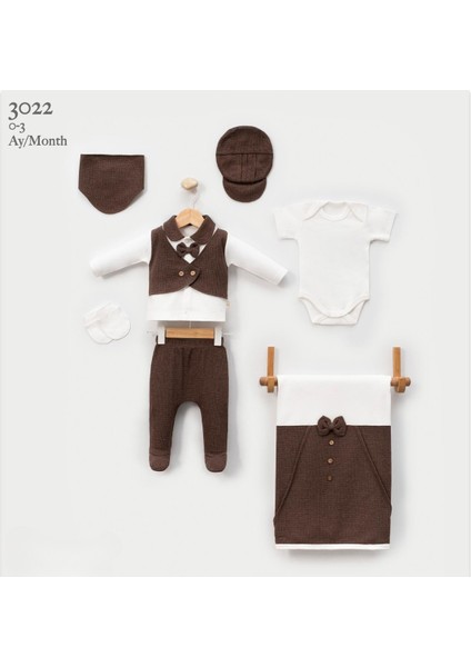 0-3 Ay Erkek Bebek Yeni Doğan Waffle 7'li Battaniyeli Alt Üst Takım Hastane Çıkışı Zıbın Seti fiyatları