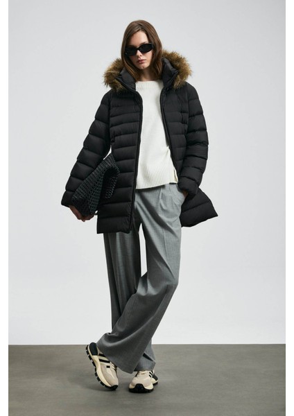 Elit Siyah Kadın Mont 122120049 modelleri