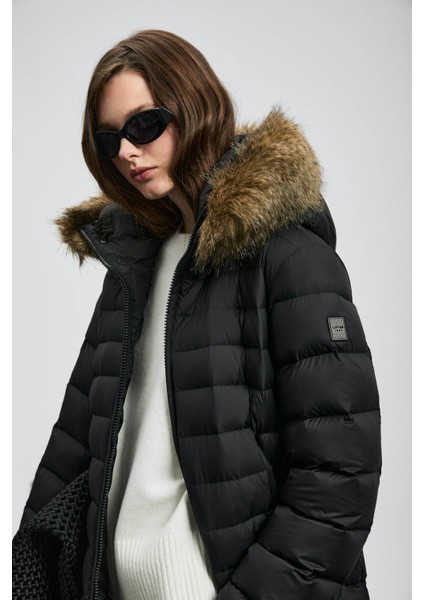 Elit Siyah Kadın Mont 122120049 indirimleri