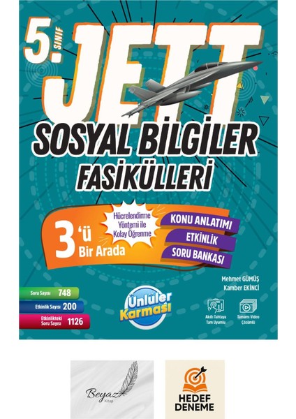 5.sınıf Jett Sosyal Bilgiler Fasikülleri Hedef Deneme