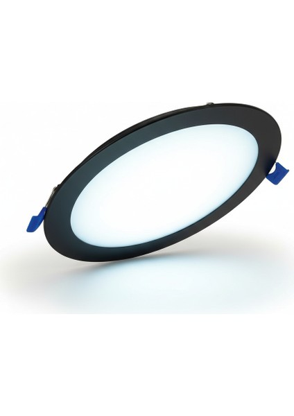 KDL402B Siyah Kasa Sıva Altı Slim LED Panel 15W Beyaz Işık (Modern Tavan Aydınlatma)