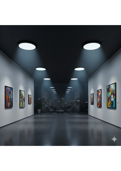 KDL402B Siyah Kasa Sıva Altı Slim LED Panel 15W Beyaz Işık (Modern Tavan Aydınlatma) fiyatları