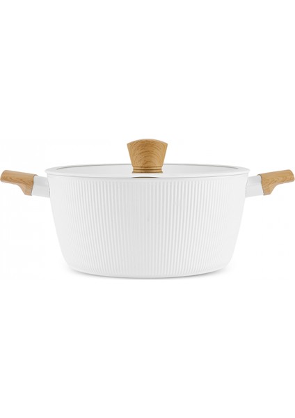 x Refika Swiss Crystal Purelıne Indüksiyon Tabanlı Servis Gereçli 12 Parça Tencere Seti Almond Cream fiyatları