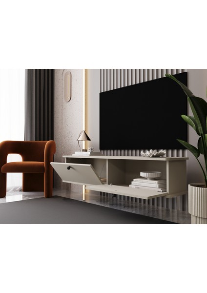Lunaris Tv Ünitesi - Tv Sehpası 140 cm Duvara Monte %100 Mdf modelleri