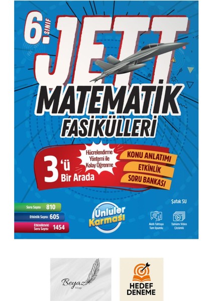 6.sınıf Jett Matematik Fasikülleri Hedef Deneme