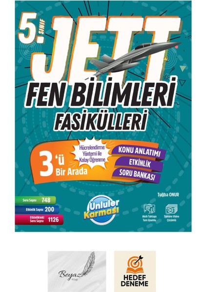 5.sınıf Jett Fen Bilimleri Fasikülleri Hedef Deneme