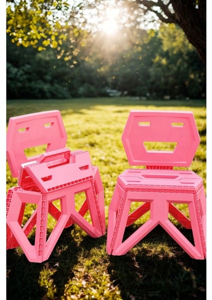 Pratik Katlanır Oyun Kamp Etkinlik Çocuk Koltuğu Pembe modelleri