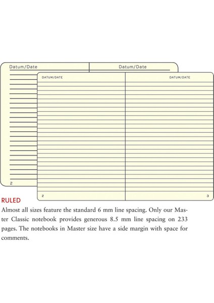 Notebook Medium A5 Hardcover 251 Pages Ruled Red modelleri