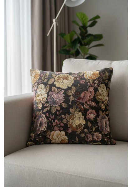 Rose Reminiscence 50X50 cm Şönil Goblen Kırlent Kılıfı (premium)