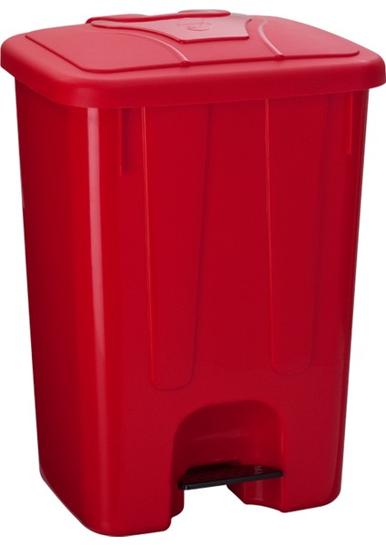 Köşeli Pedallı Çöp Kovası 65 Lt