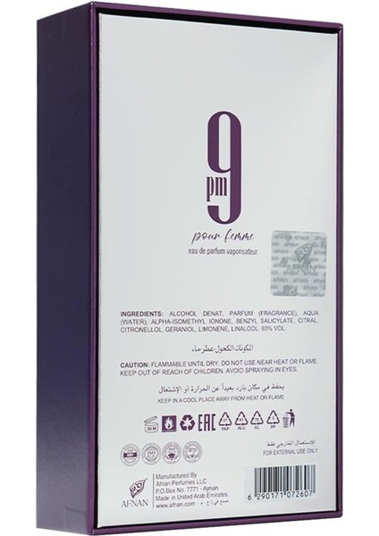 Afnan 9 Pm Pour Femme Parfüm fırsatları