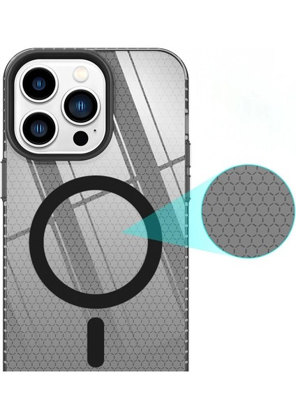 iPhone 13 Pro Max Kılıf Beta Magneticsafe Silikon - Siyah