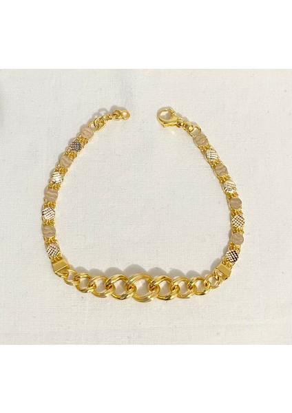 Gurmet Ve Pullu Zincirli Altın Bileklik fırsatları