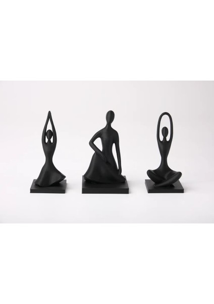 Zen Üçlüsü – Modern Soyut Heykeller Dekoratif Obje Biblo